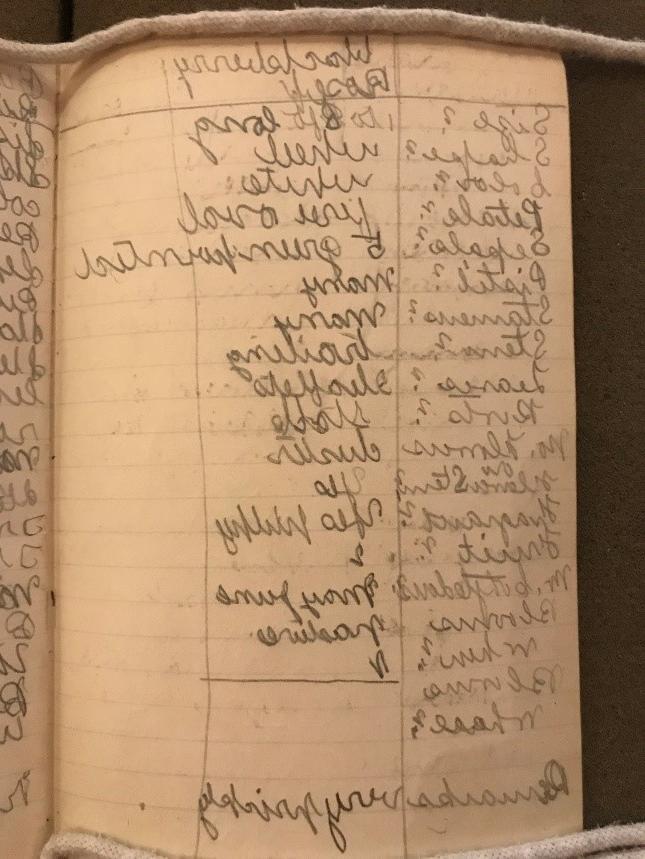 Image showing a handwritten notebook page.
